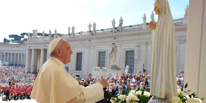 Papa Francisco Virgen de Fátima