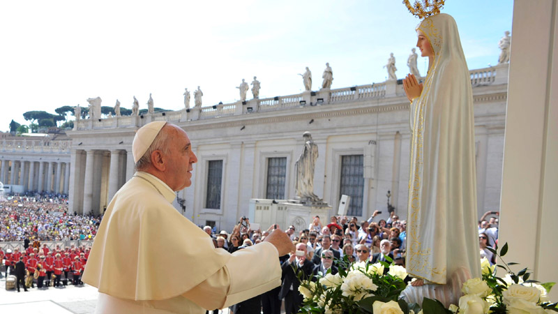 Papa Francisco Virgen de Fátima